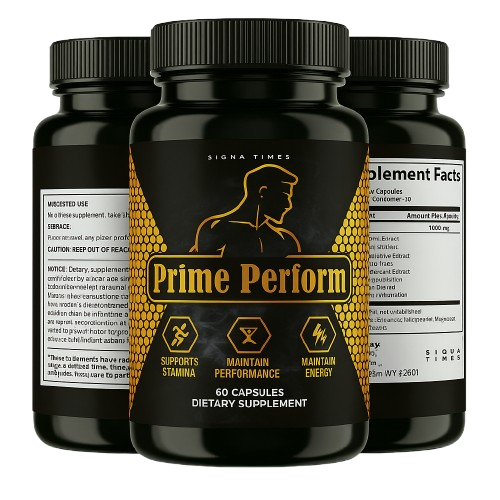 Suplemento Prime Perform para el rendimiento masculino